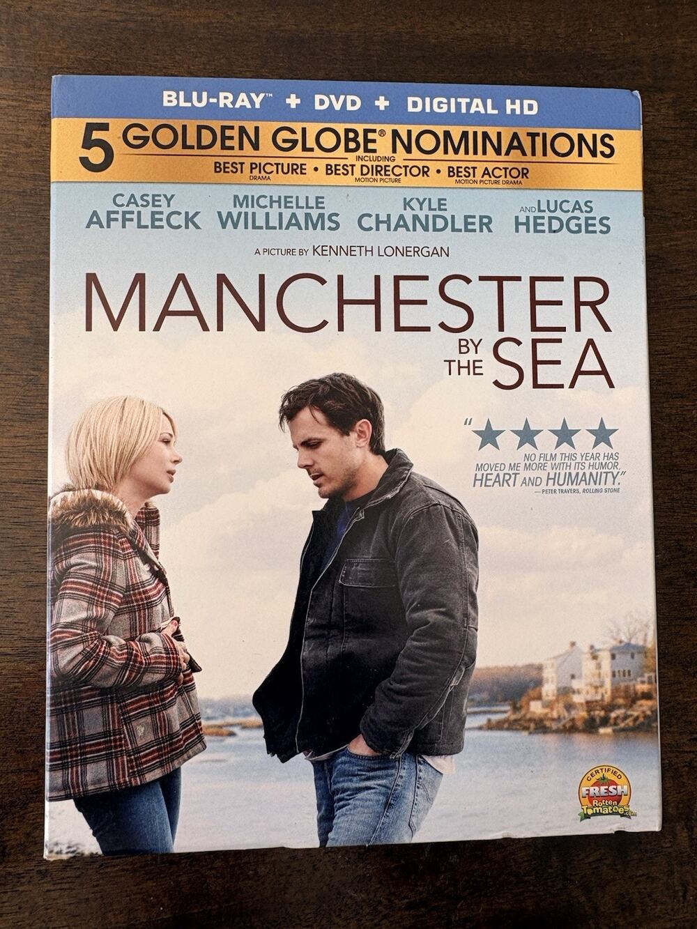 Manchester By The Sea [Blu-ray + DVD + Digital] Unsealed With Slipcover